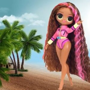 L.O.L Surprise! O.M.G. Swim Doll's Coral Waves‎ Pink Dress 9 Inches